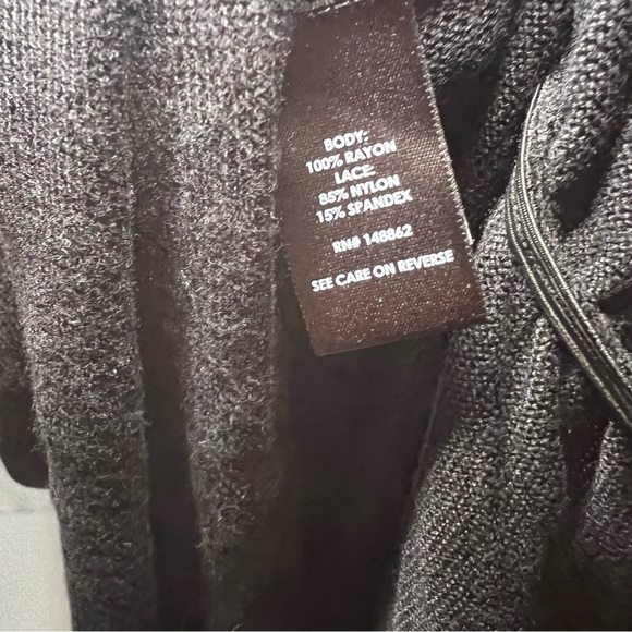 NWT torrid Pullover Lace Back Sweater black women’s size 2XL 100% rayon - Picture 7 of 14